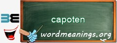 WordMeaning blackboard for capoten